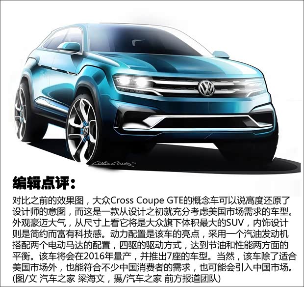 大众(进口) Cross Coupe 2015款 GTE Concept 大众(进口) Cross Coupe 2015款 GTE Concept