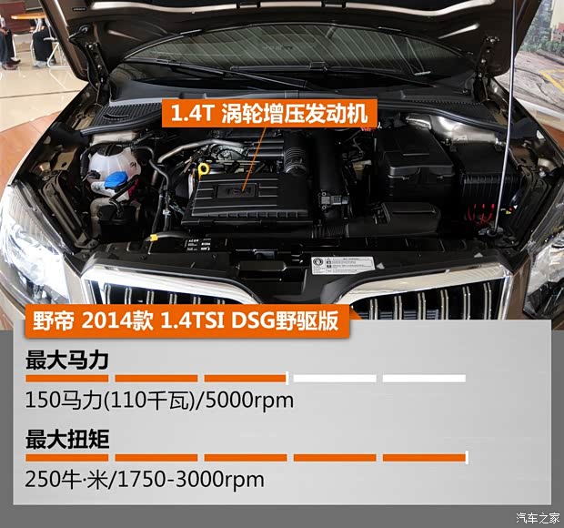 上海大眾斯柯達(dá) 野帝 2014款 1.4TSI DSG野驅(qū)版