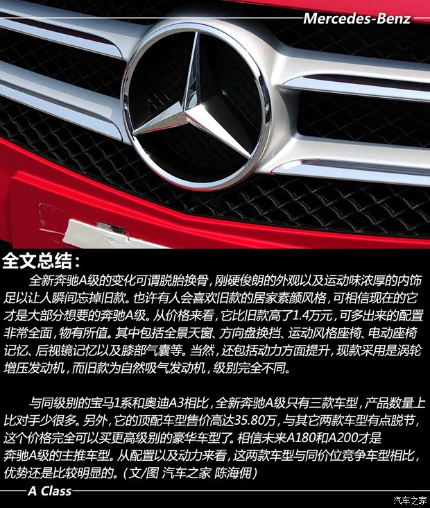 奔驰奔驰(进口)奔驰A级2013款 A200 都市型