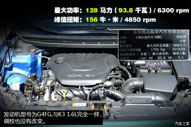 起亚东风悦达起亚起亚K3S2014款 1.6L 自动Premium