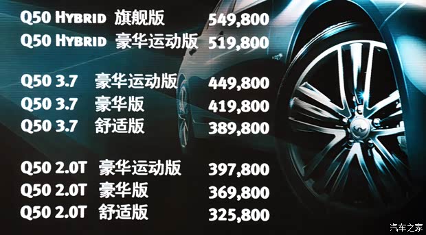 英菲尼迪英菲尼迪英菲尼迪Q502014款 3.5L Hybrid 旗艦版