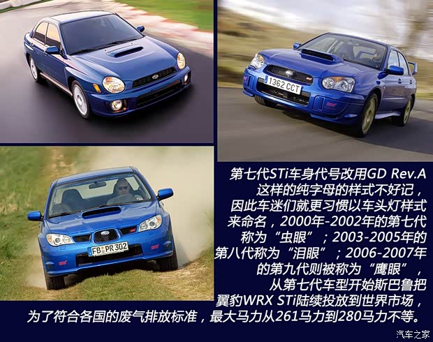 斯巴鲁 翼豹 以往经典版