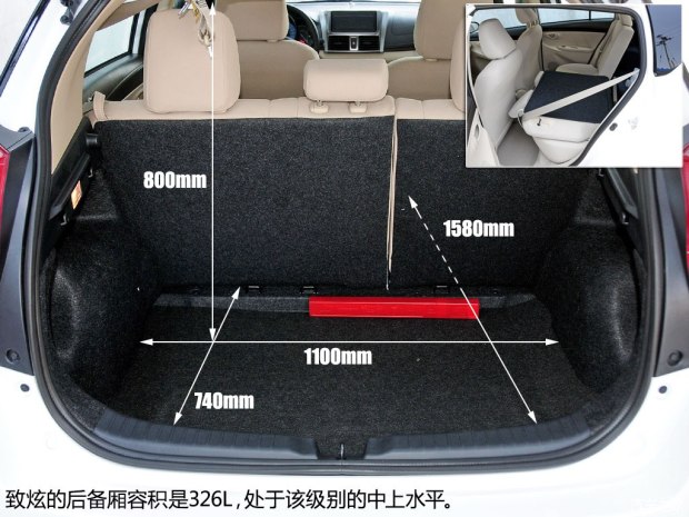丰田致炫x》总的来说,飞度和致炫x在车内储物以及后备厢容积方面都下