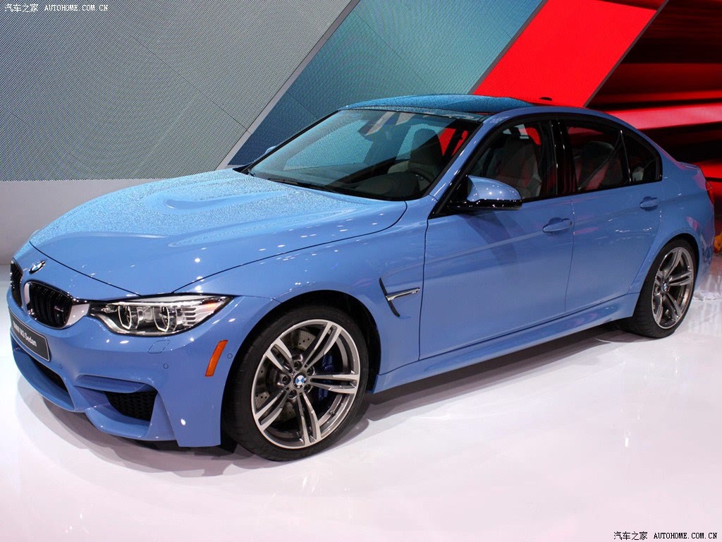 宝马m 宝马m3 2014款 m3四门轿车 阿布扎比蓝 车身外观已经是最后一张