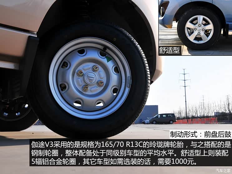 以实用为主造型较圆润实拍福田伽途v3