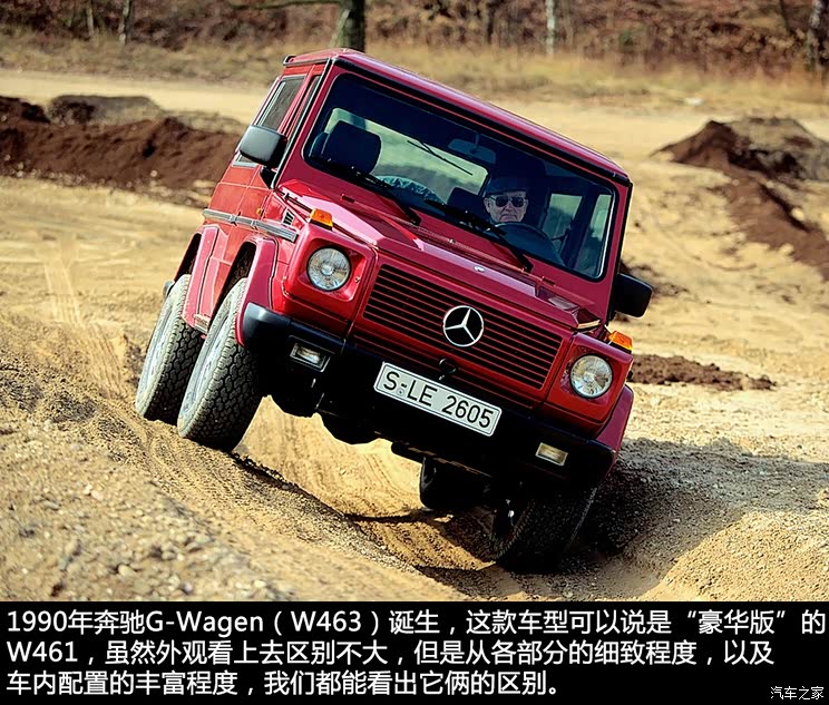 奔驰g级(w463):由简单的越野悍将,转变为全能高手其实与w461奔驰g