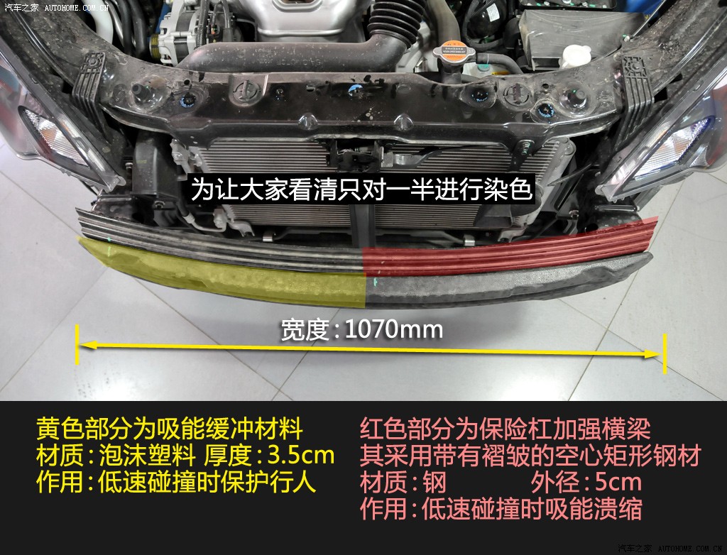 名爵zs前后防撞梁厚度图片